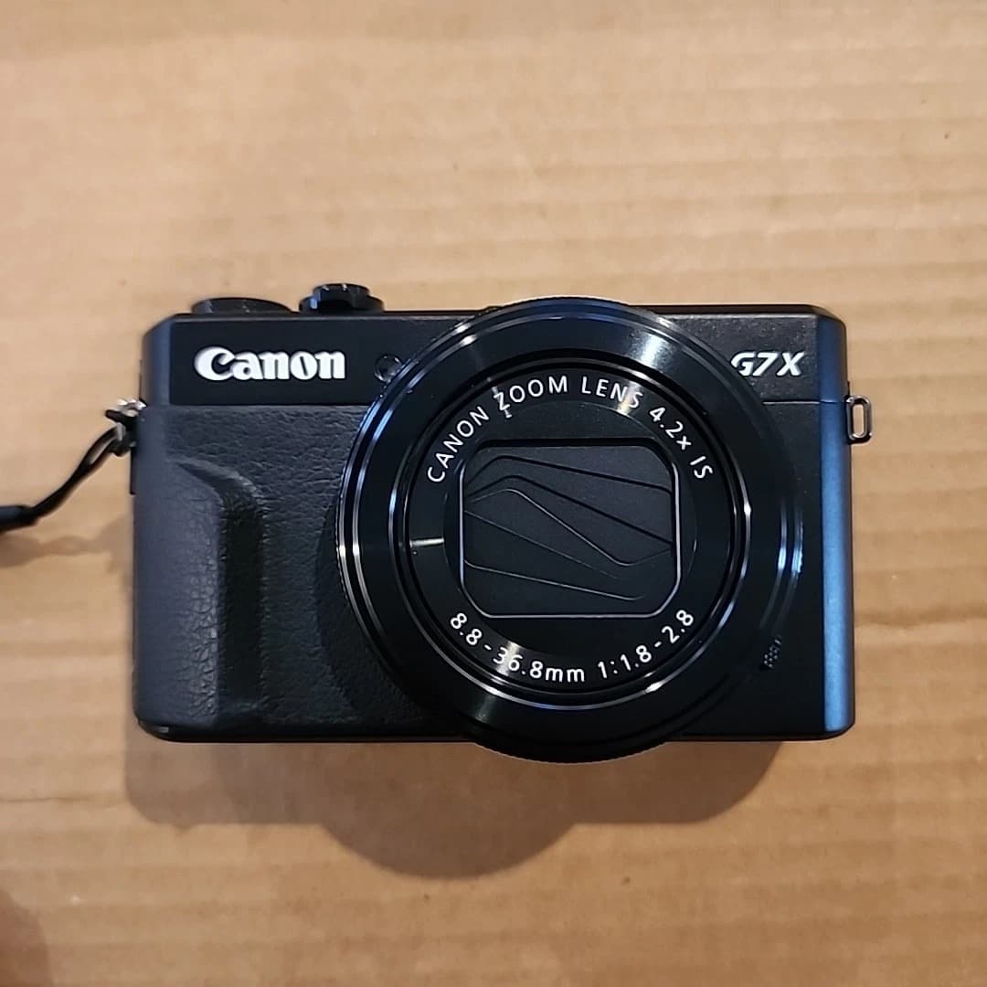 Canon PowerShot G7 X Mark II 20.1MP Compact Camera – Black | With Charger & Camera Bag - Image 1