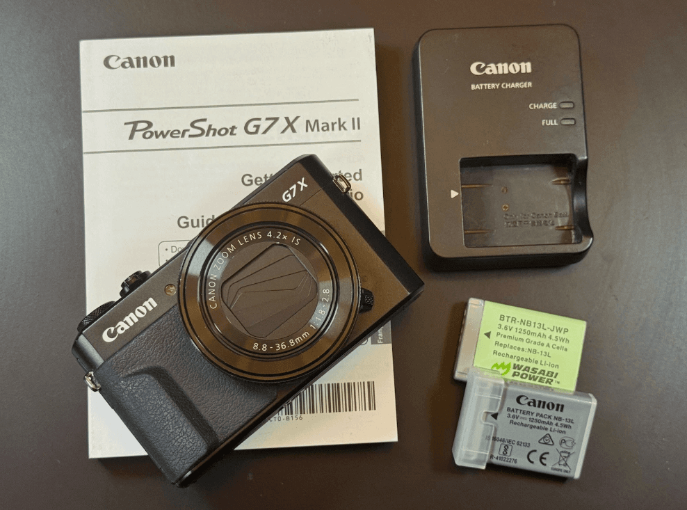 Canon PowerShot G7X Mark II – 20.1MP Digital Camera – Black – Excellent Condition - Image 1