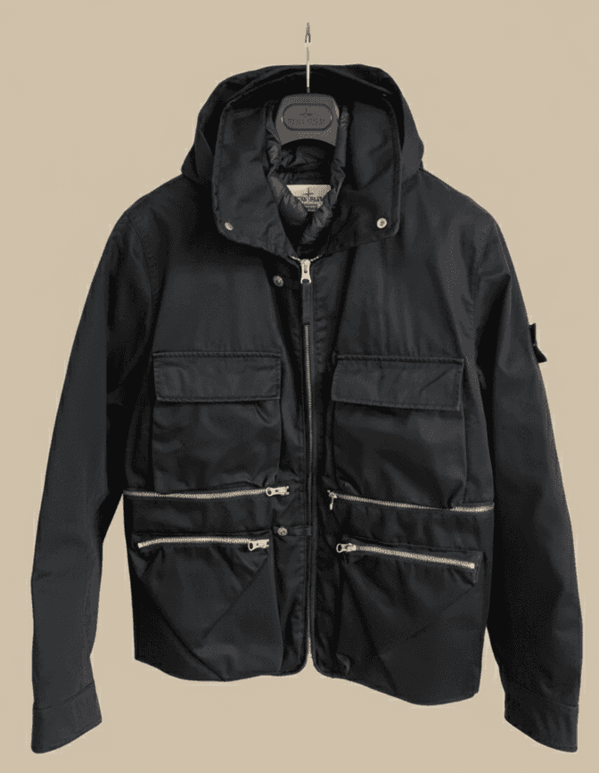 Stone Island x Supreme Black Jacket – FW14 Collection - Image 1
